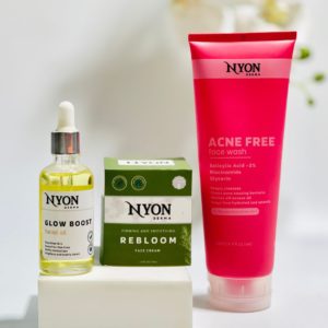 nyon derma face set for smooth face and oily skin