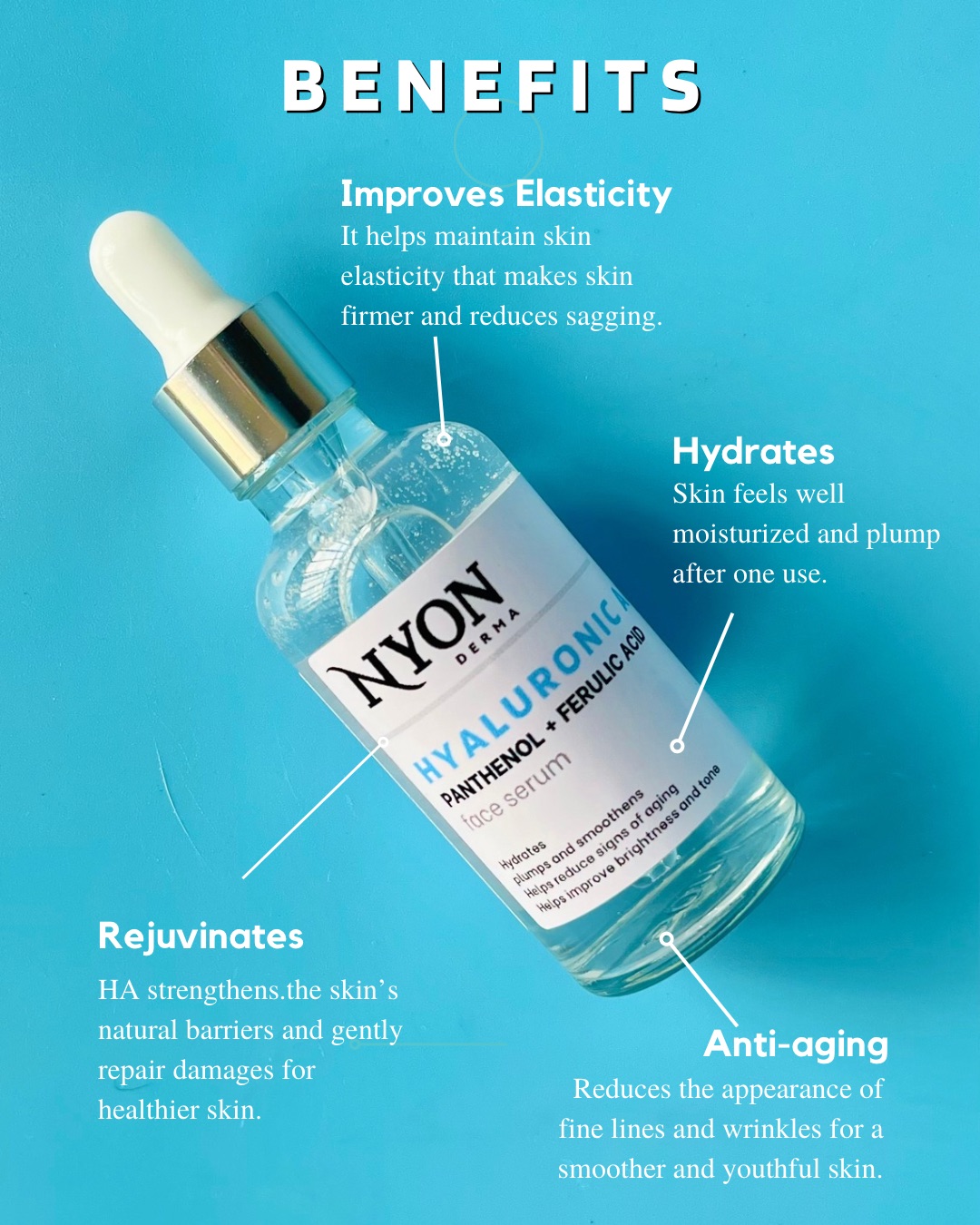 Nyon Derma Hyaluronic and Panthenol face serum