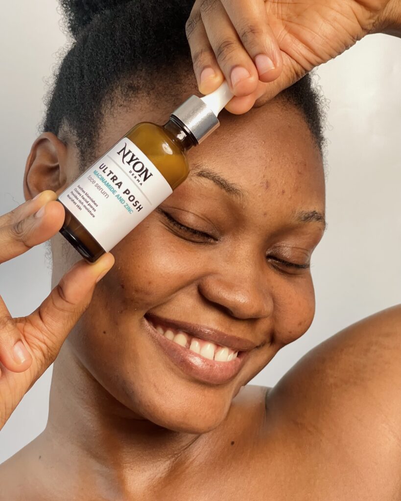 10% niacinamide and 1% zinc face serum for shrinking facial pores and brightening skin