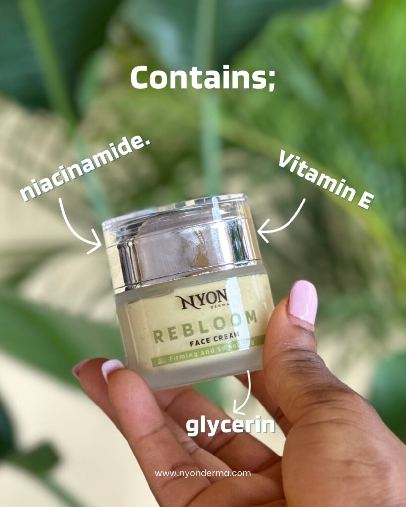 Rebloom face cream by Nyon Derma is rich in natural ingredients that smoothens, polishes and provide an even skin tone.