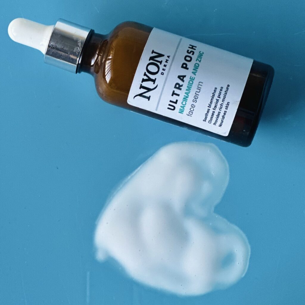 10% niacinamide and 1% zinc face serum for shrinking facial pores and brightening skin